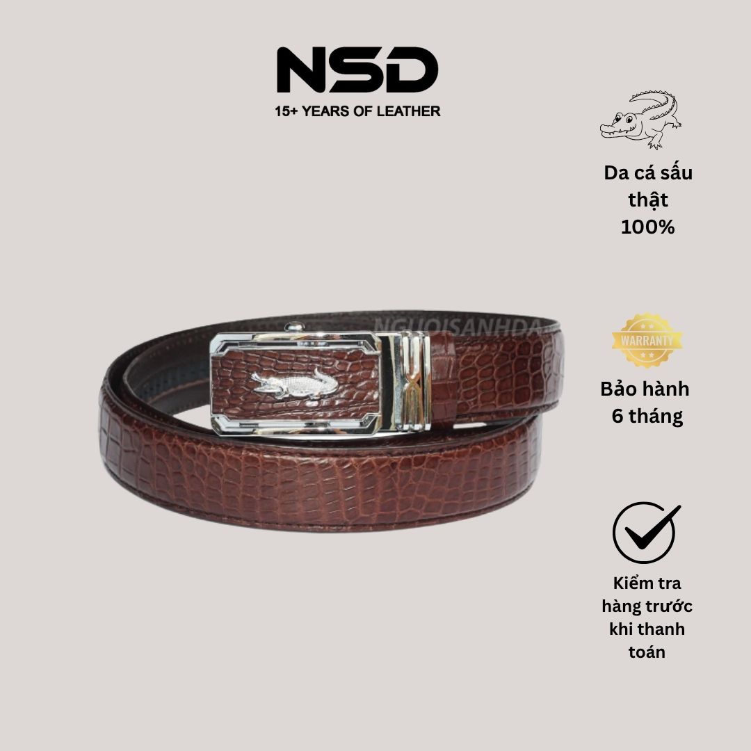 Thắt lưng da cá sấu