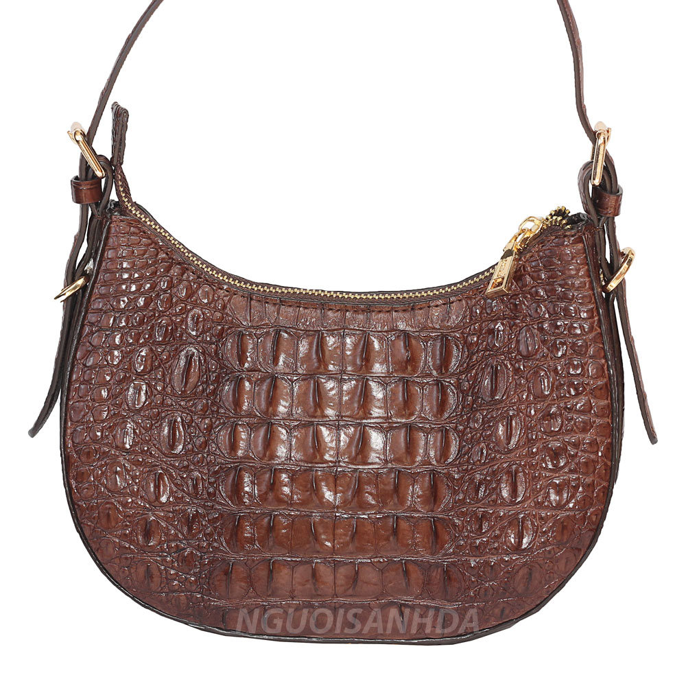 Túi đeo kẹp nách da cá sấu