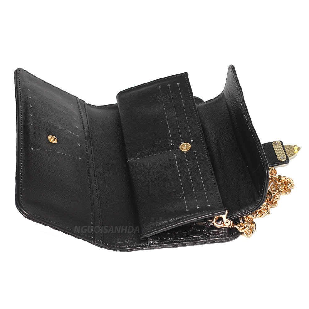 Mặt trong da bò của túi xách da cá sấu nữ