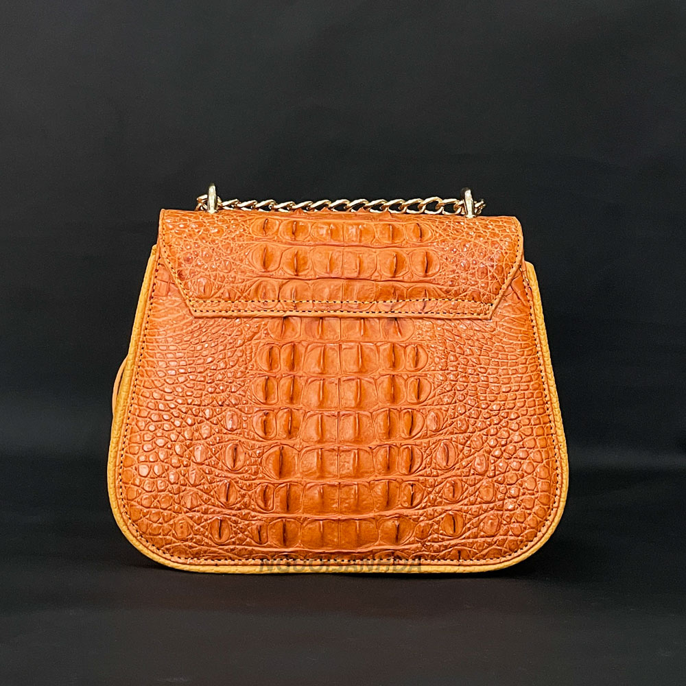 Túi đeo chéo da cá sấu thật