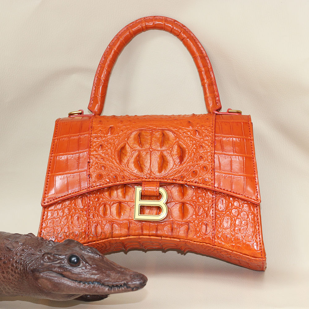 Túi xách da cá sấu gai lưng