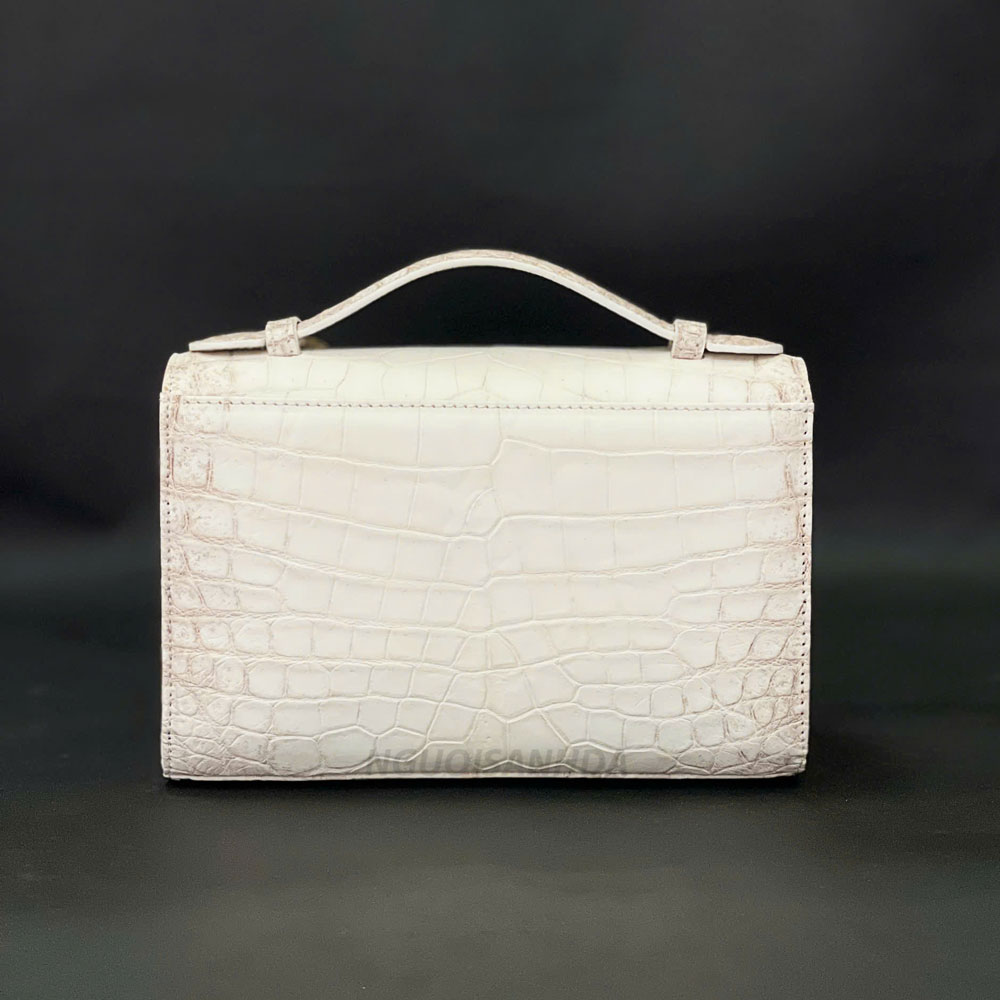 Túi xách da cá sấu bạch tạng