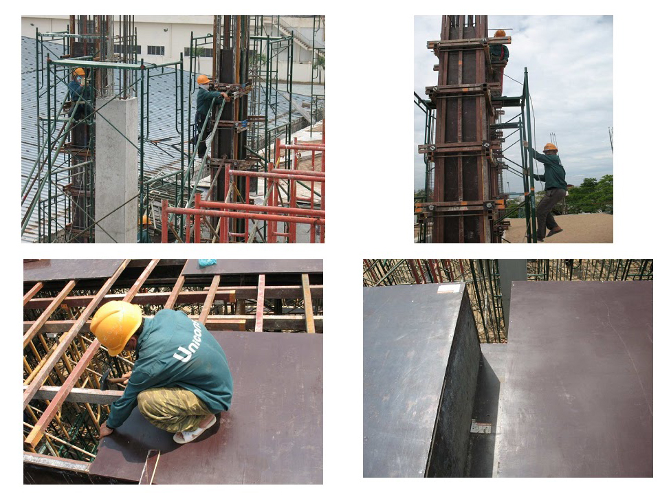 Các bước thi công ván coppha phủ phim