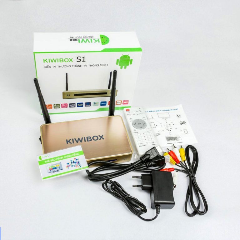 Trọn bộ sản phẩm Android KiwiBox S1