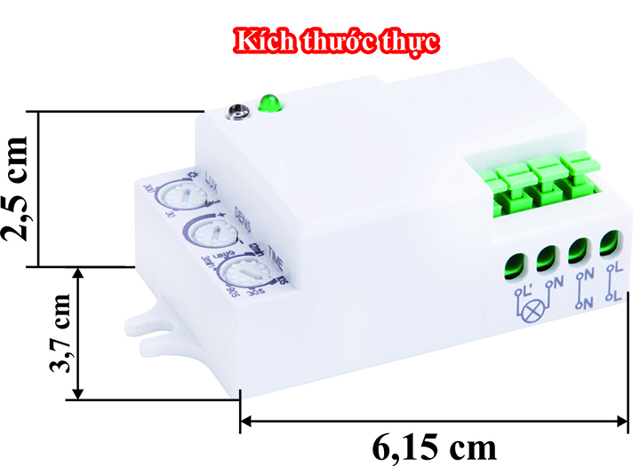 Cảm ứng vi sóng chuyển động tự động bật đèn