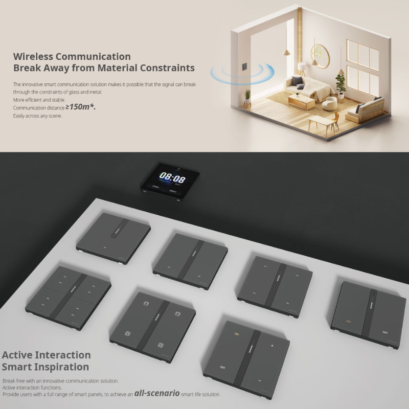 Công tắc thông minh Simon M7 Smart home mặt vuông- Thiết bị điện Simon