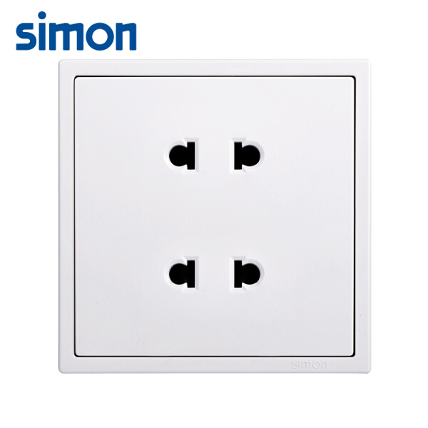 noi mua ổ cắm đôi 2 chấu simon i7 cao cấp 701072