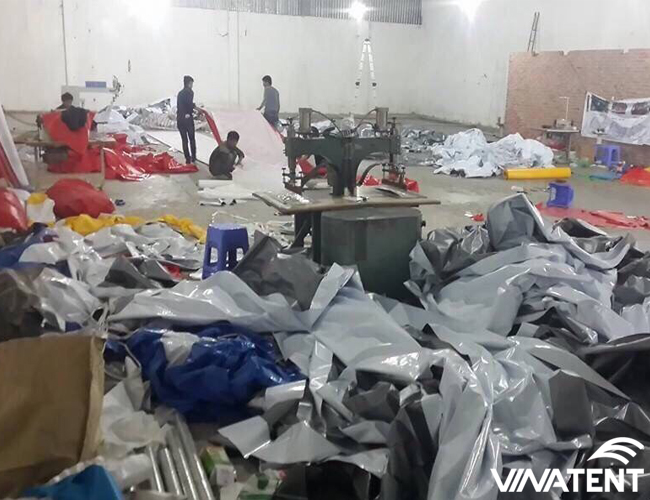 Sử dụng máy móc gia công bạt hiện đại