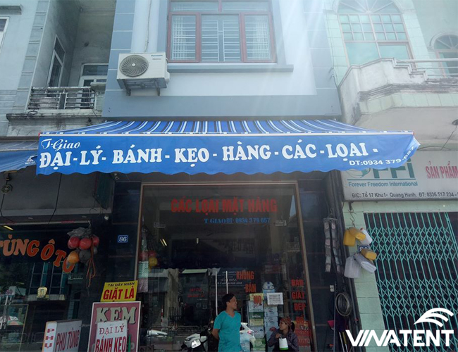 Mái hiên di động cố định 1 mái