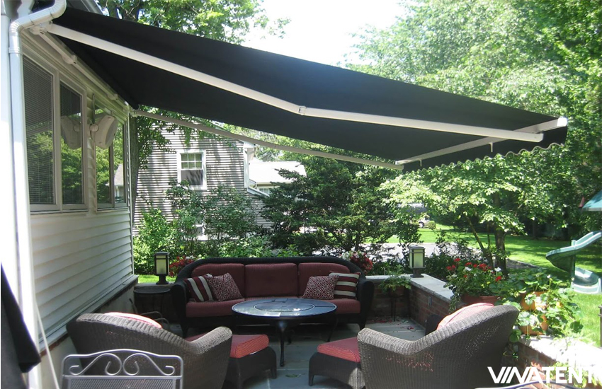 mái hiên di động cho quán cafe