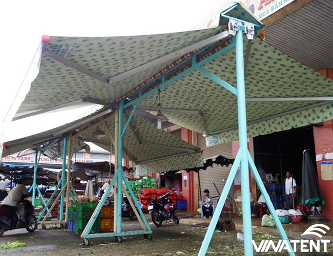 mái hiên di động chữ A tại Hà Nội