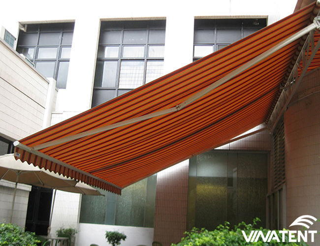 mái hiên di động tay quay