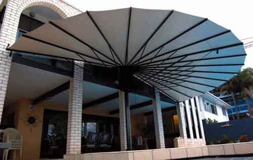 Mái hiên dạng quạt