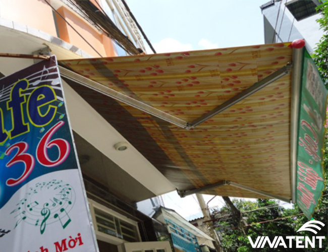 thi công mái hiên di động đẹp
