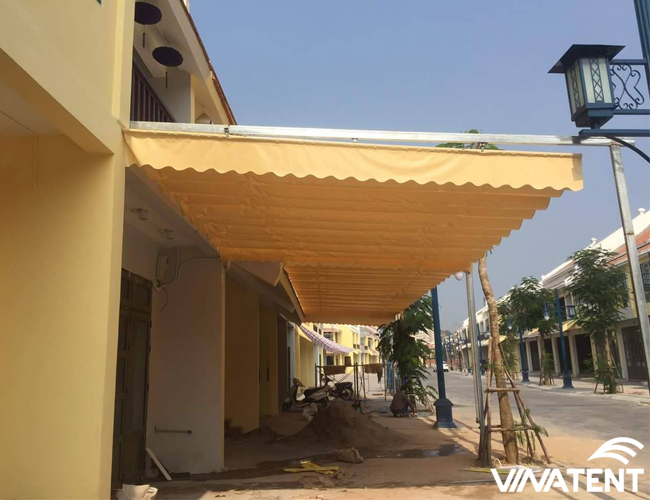 thi công mái xếp di động giá rẻ