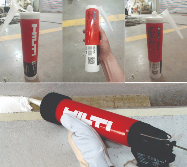 cách thi công keo chống cháy hilti cp606