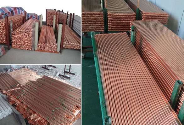 Cọc tiếp địa thép mạ đồng có đủ co, cq