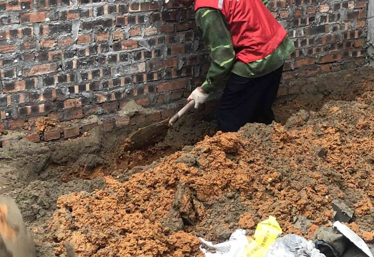 Đào rãnh tiếp địa chống sét