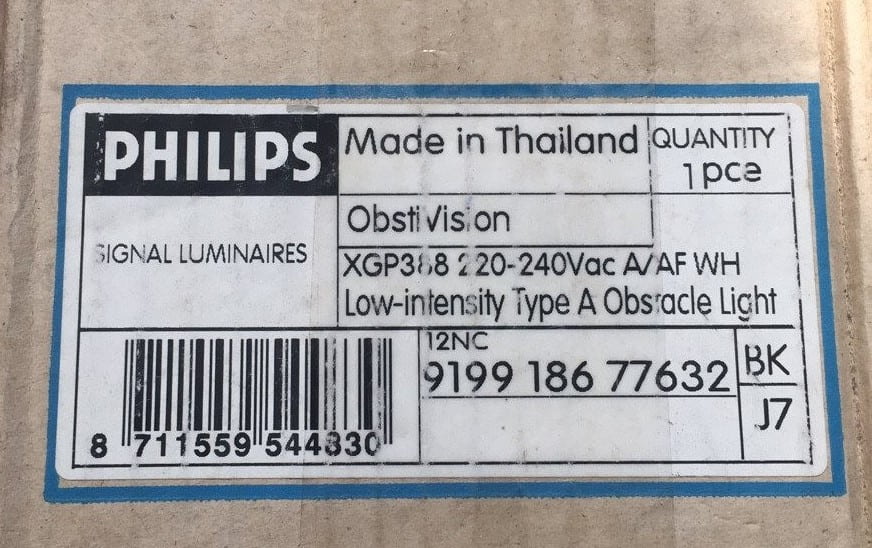 đèn cảnh báo hàng không Philips XGP388
