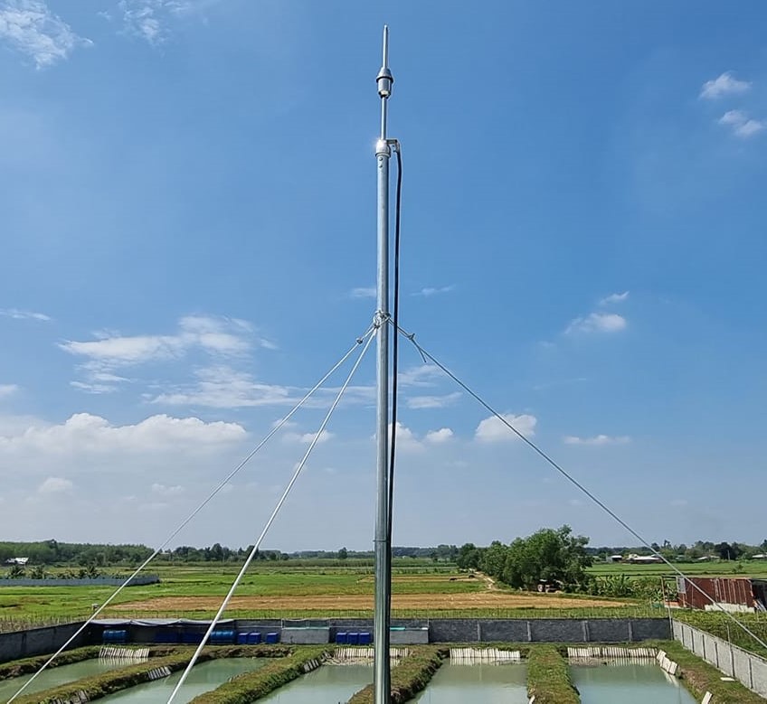 Lắp đặt kim thu sét