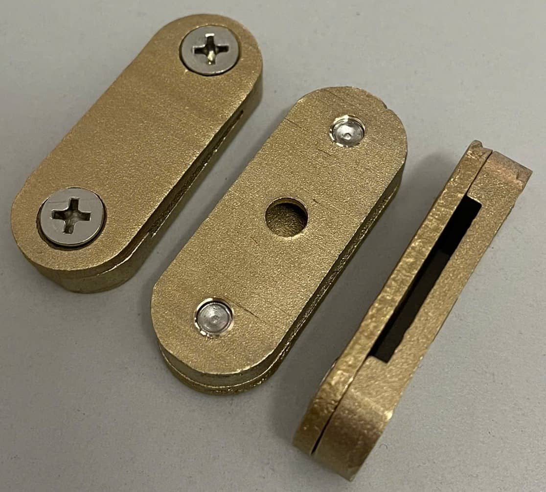 Kẹp băng đồng 2 ngả 25x3 mm