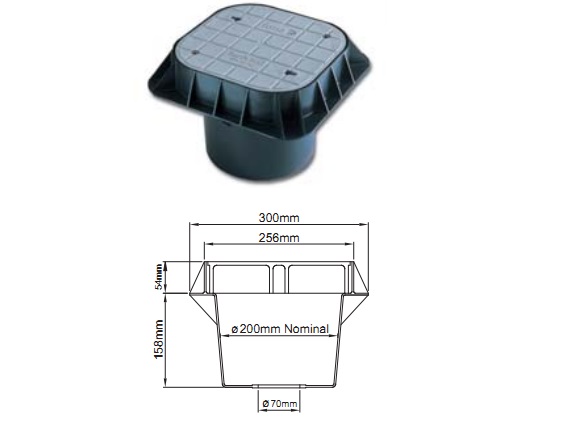 hố kiểm tra tiếp địa chịu lực 5000kg composite hố tiếp địa composite