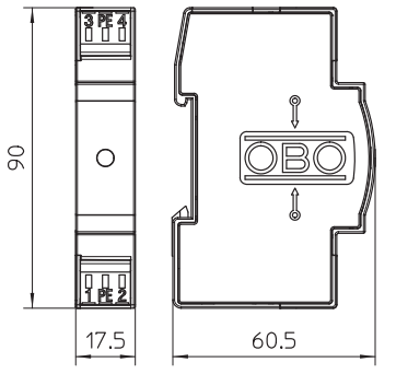 thiết bị chống sét nguồn điện 1 chiều VF60-AC/DC
