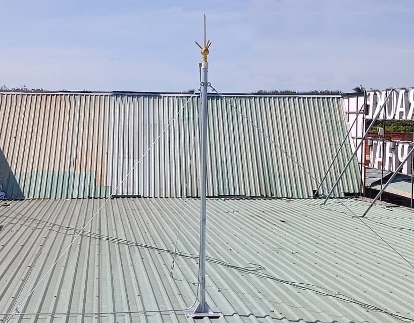 Lắp kim thu lôi cổ điển EVN cho nhà xưởng