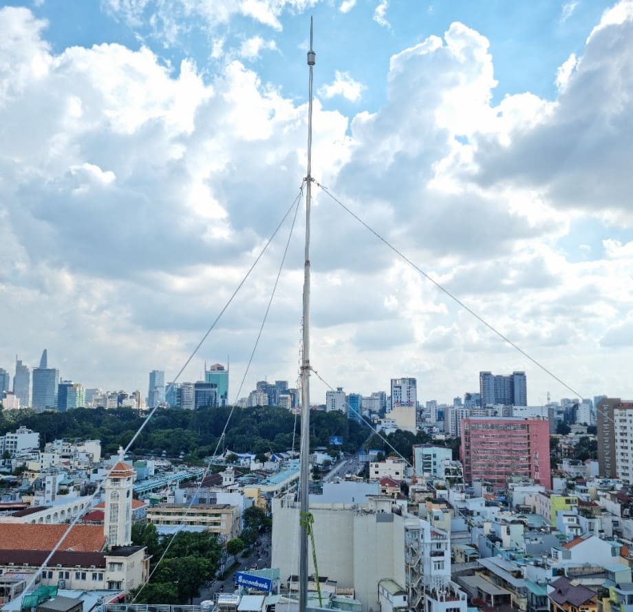 Lắp kim chống sét Nimbus15