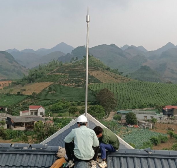 Lắp kim chống sét Ingesco PDC E15