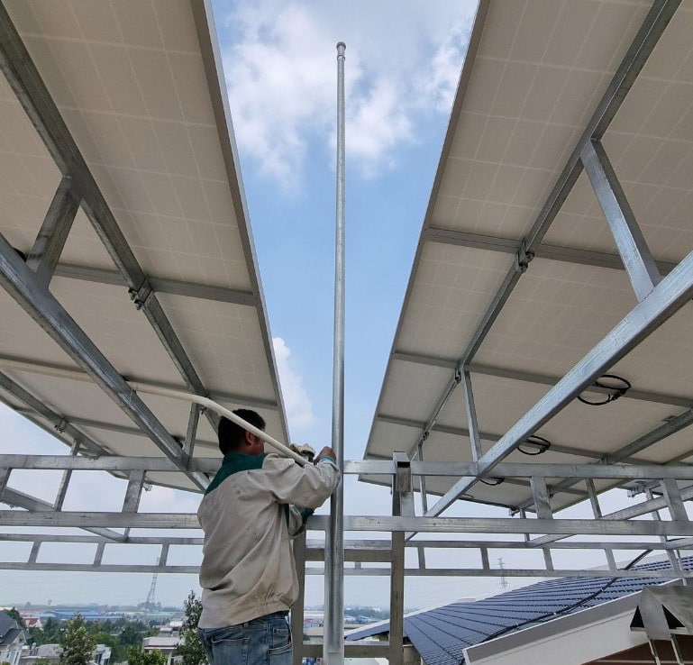 Lắp kim chống sét OPR60