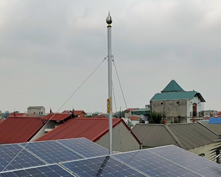 Dựng cột kim thu sét Stormaster ESE50-SS