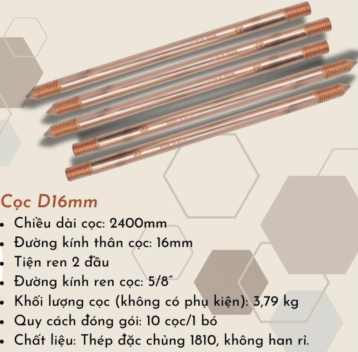 Lý do cọc tiếp địa mạ đồng được tin dùng