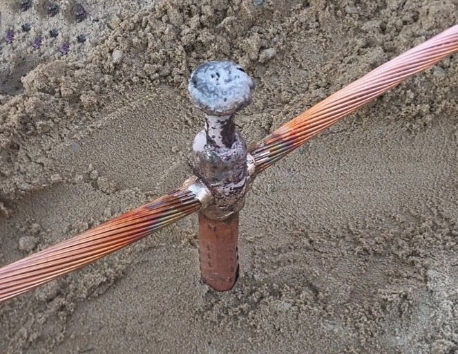 Mối hàn hóa nhiệt tiếp địa chống sét