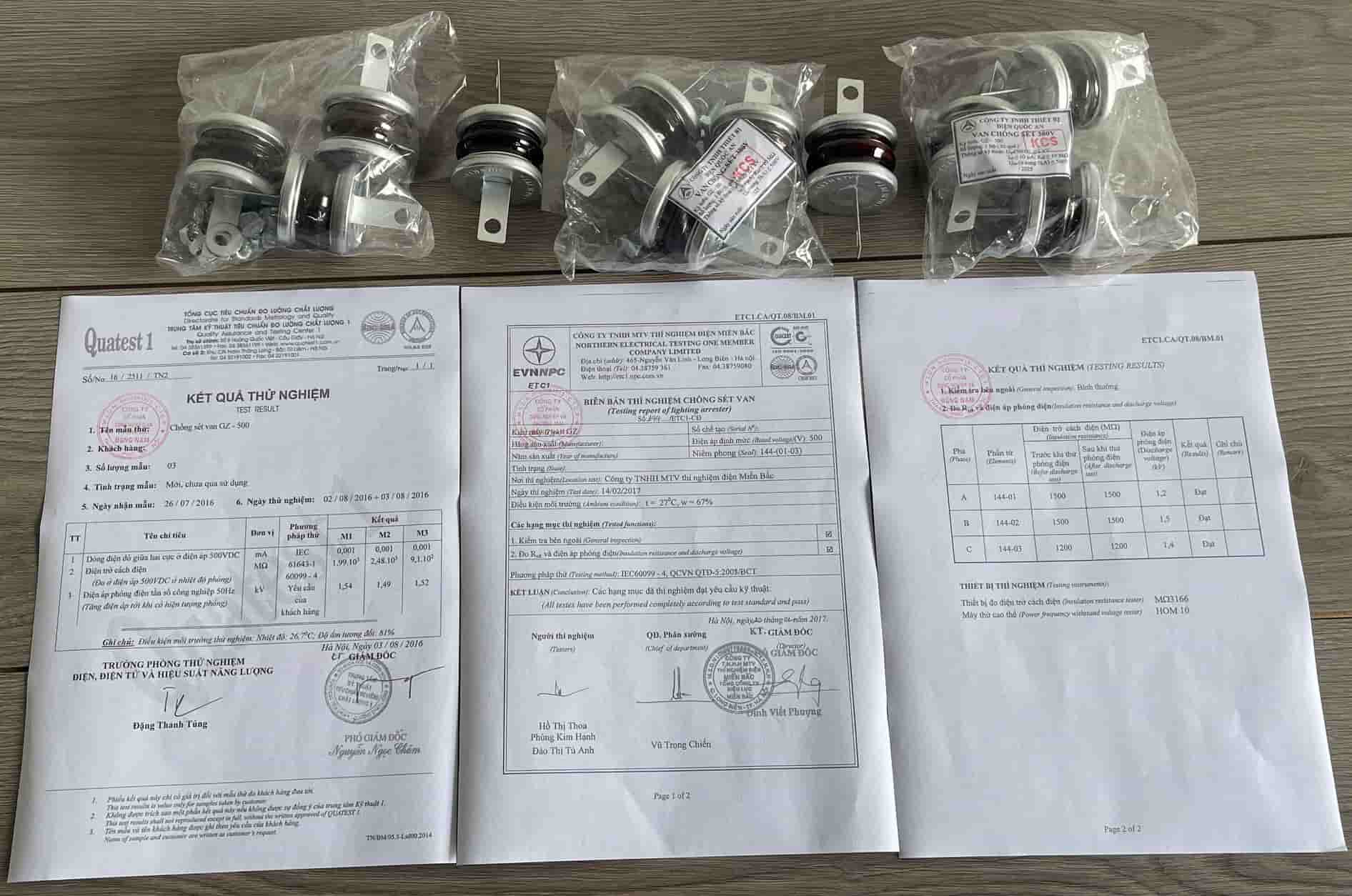 Mua chống sét van GZ500 số lượng ít có CO, CQ và hóa đơn VAT