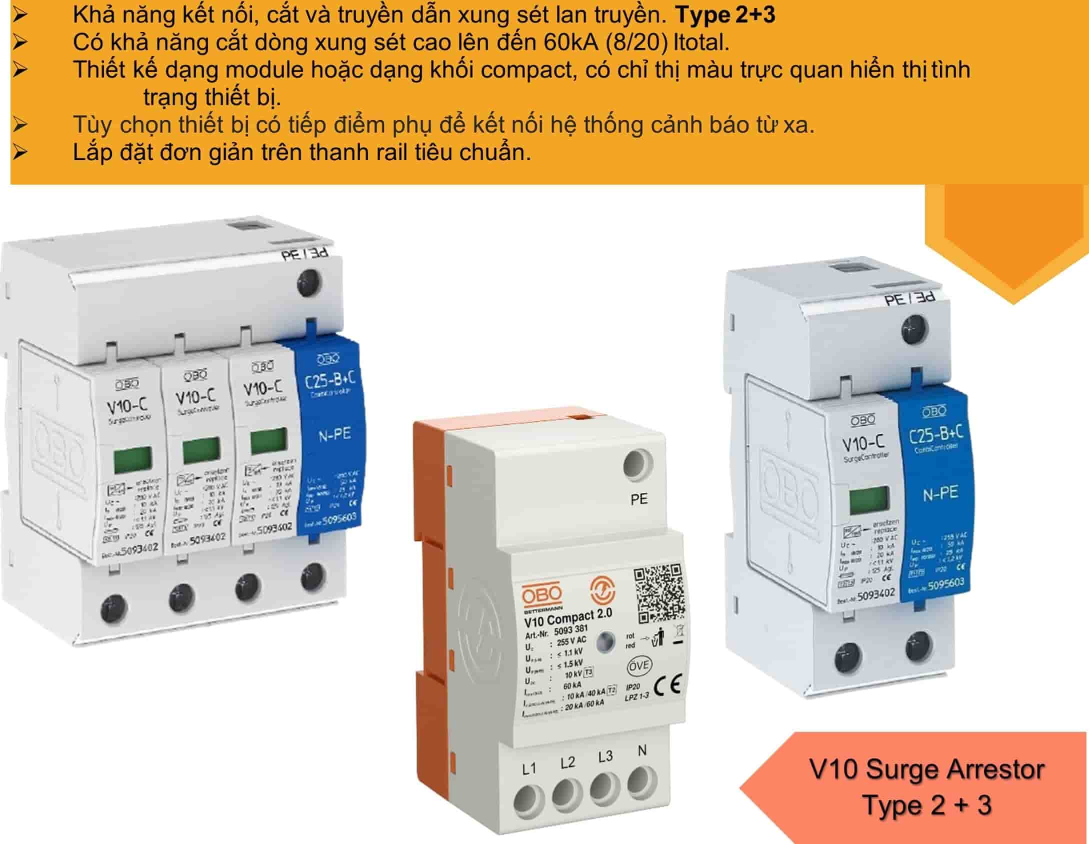 Mua thiết bị chống sét OBO Nhập khẩu Đức