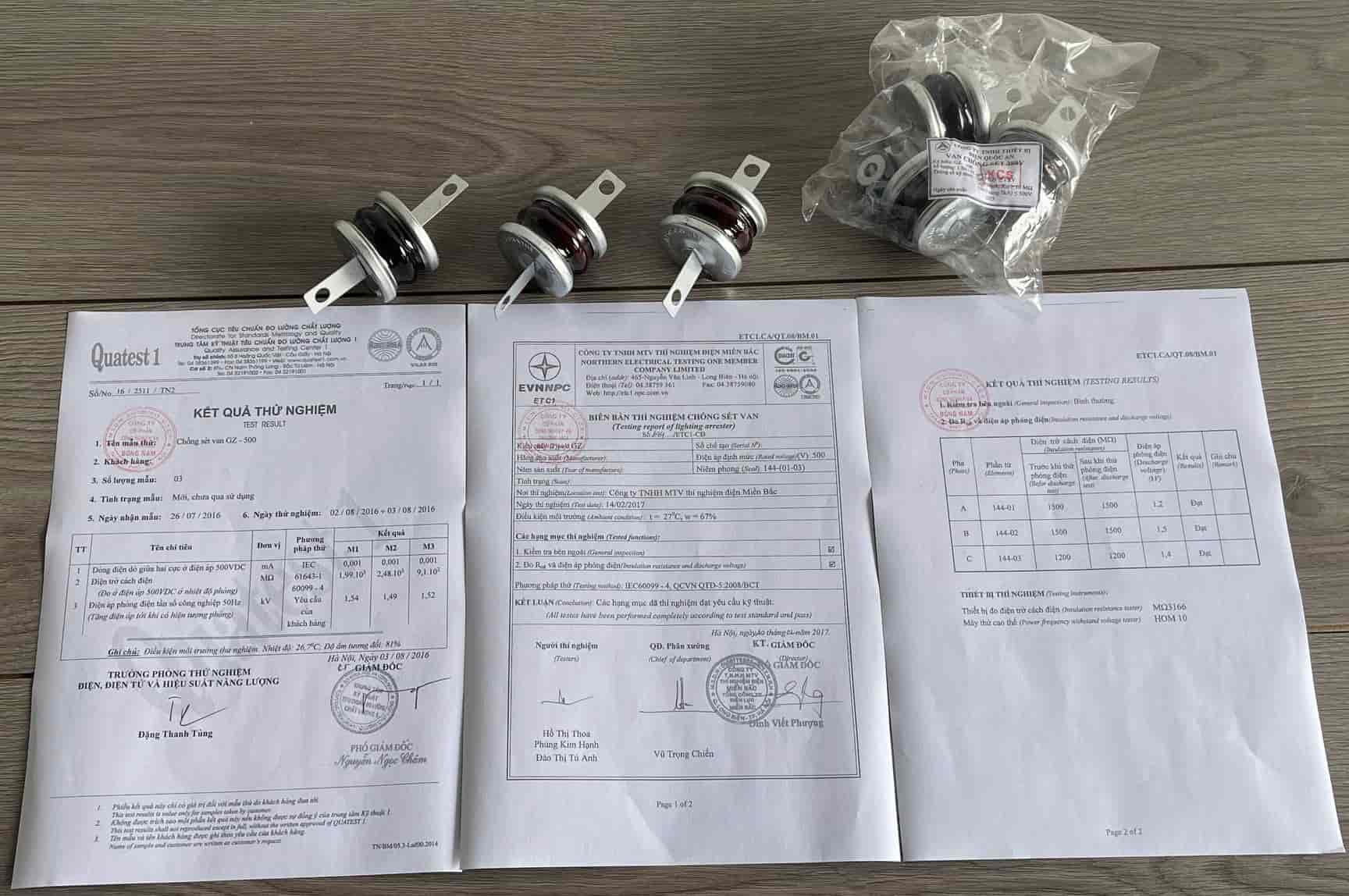 Mua van chống sét GZ500 có CO, CQ và hóa đơn VAT