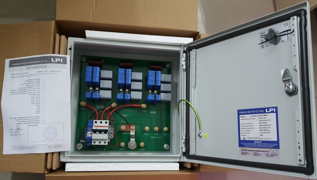 Nhà phân phối tủ cắt lọc sét 1 pha, 3 pha uy tín