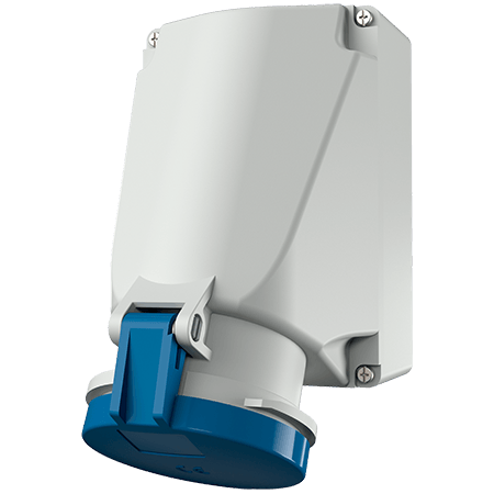 Ổ cắm công nghiệp không kín nước 1Pha- 63A - 3 chân - IP44 , mã 1137A