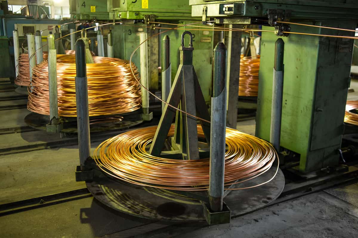 day chuyền sản xuất cáp đồng tròn kỹ thuật điện