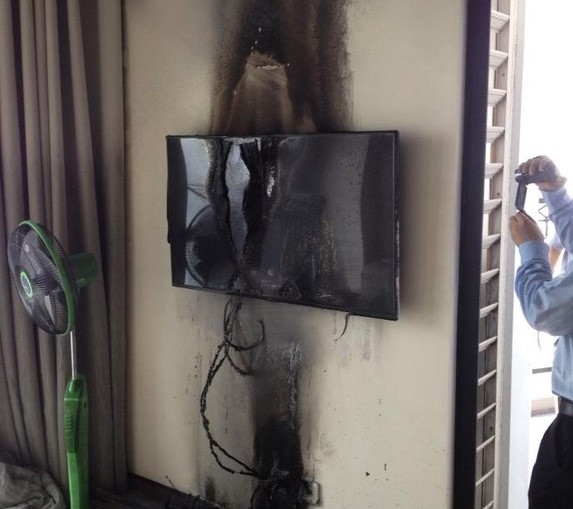 Thiết bị điện hỏng do sét đánh