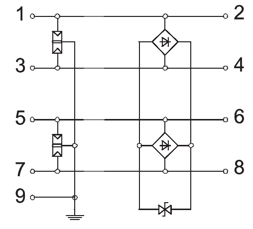 Thiết bị chống sét đường tín hiệu OBO MDP-4 D-5-T