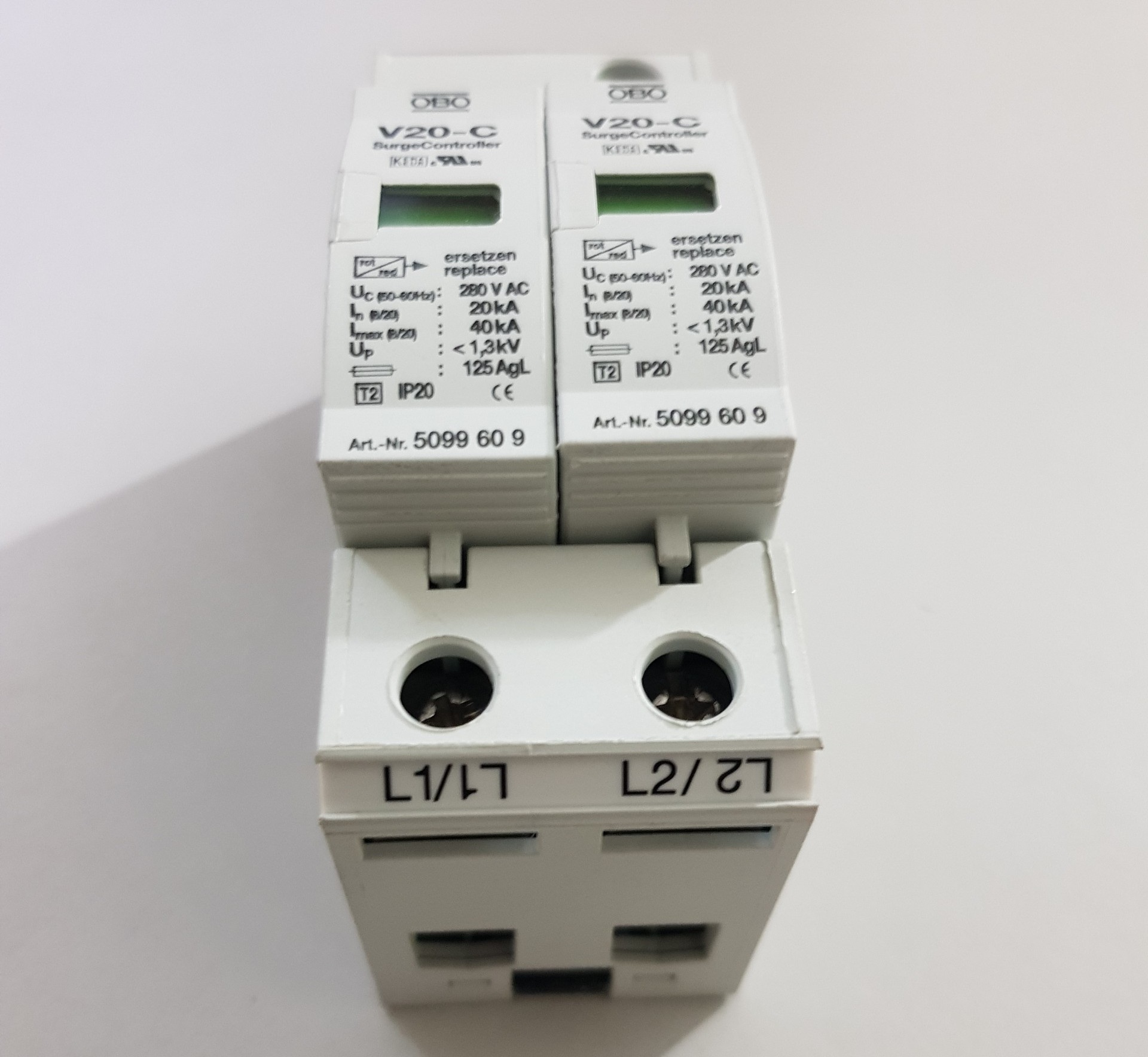 thiết bị chống sét 1 pha, OBO V20-C 2-385 nhập khẩu Đức