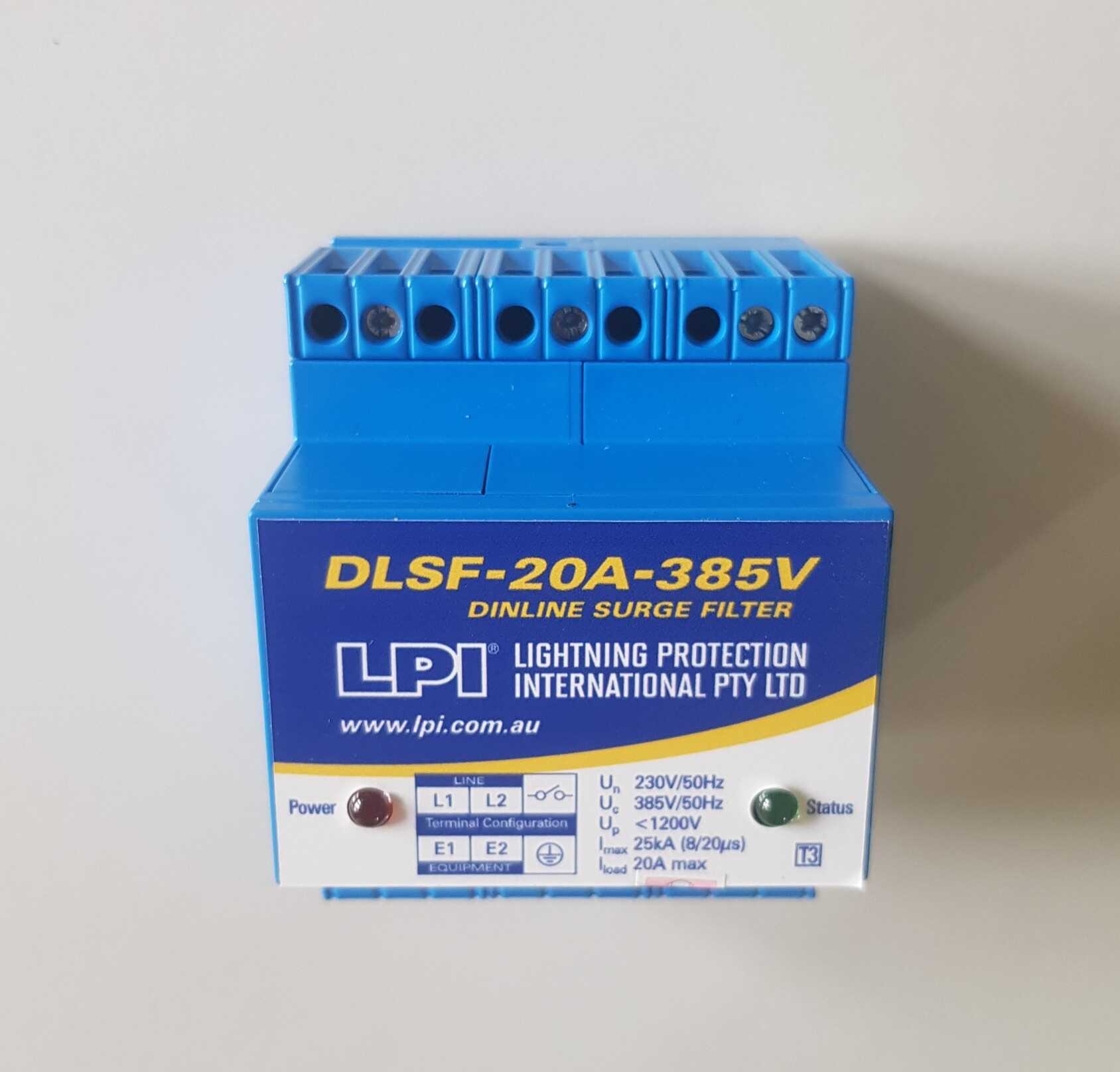 Thiết bị cắt lọc sét 1 pha 20a, LPI DLSF-20A-385V