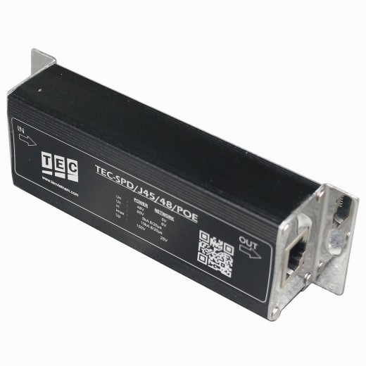 Thiết bị chống sét camera IP TEC SPD/J45/48/POE