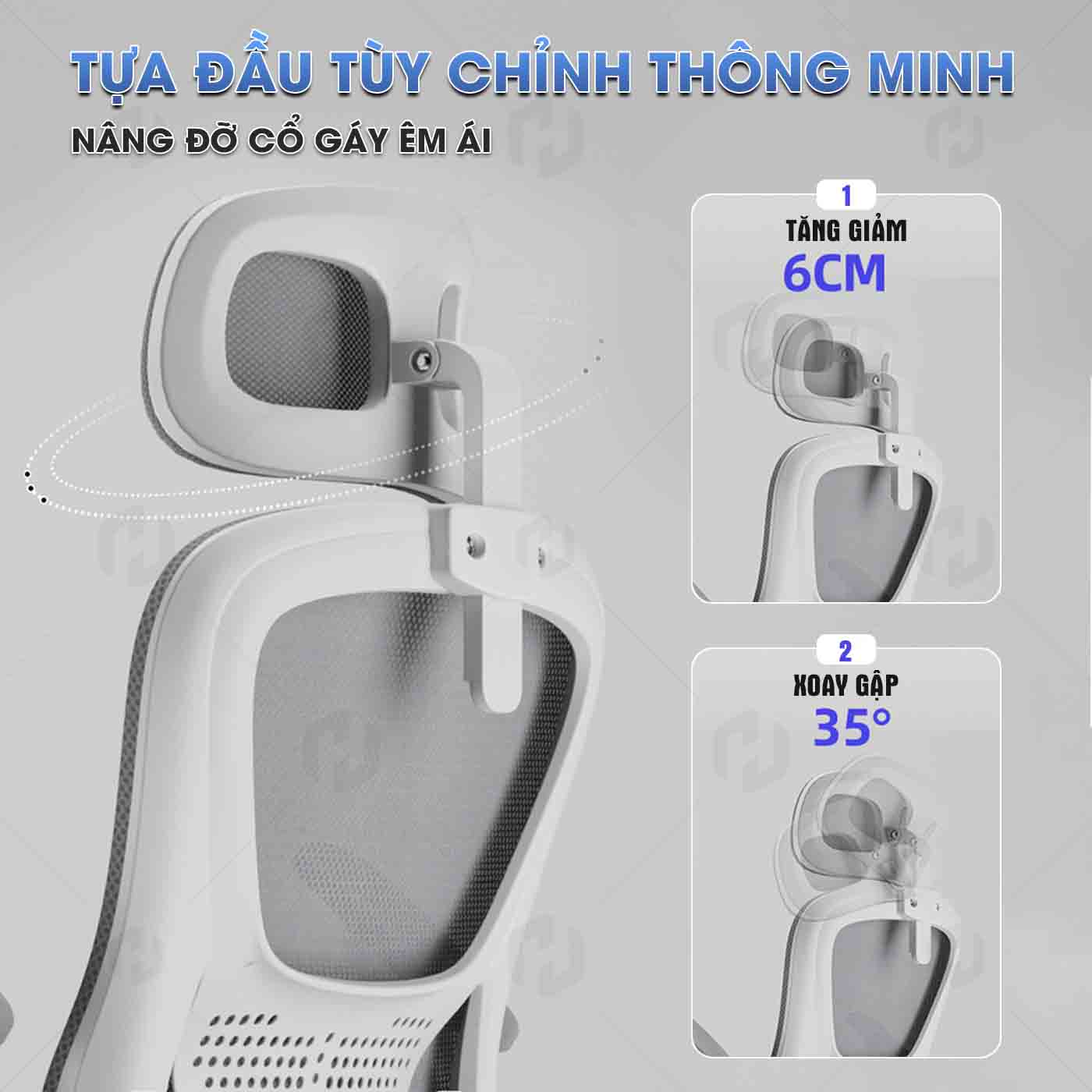 Ghế công thái học HTD-588 Ghế xoay văn phòng