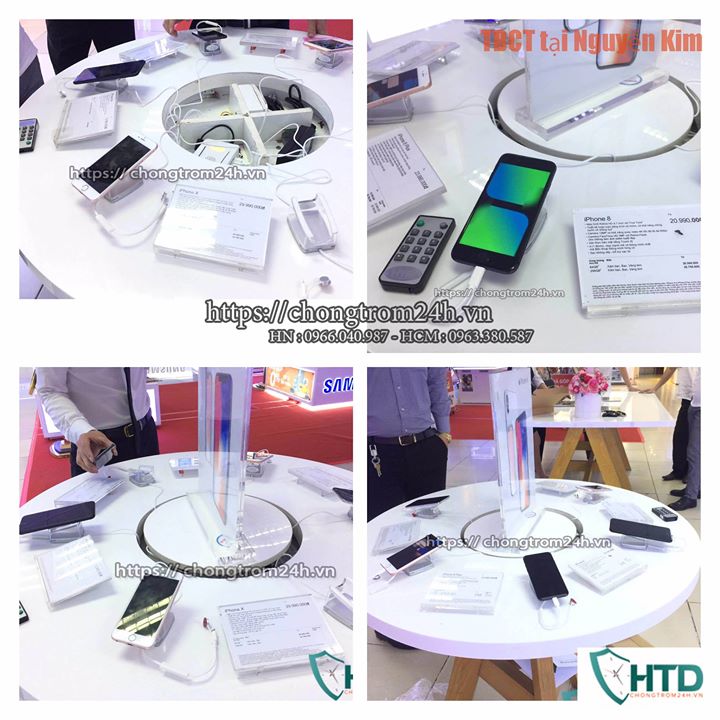 Chống trộm điện thoại trưng bày