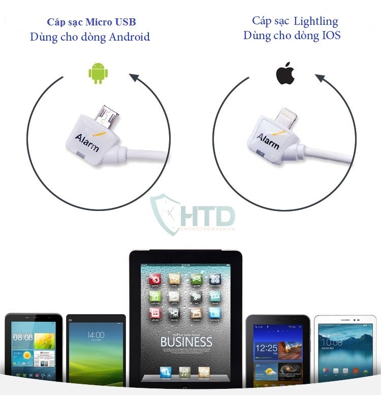 cáp chống trộm ipad