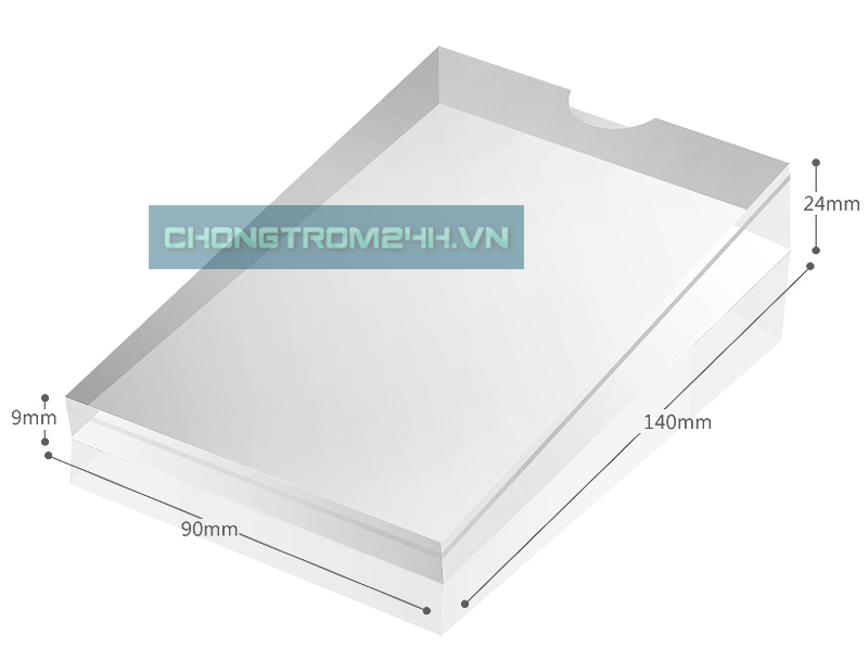 Đế Mica kẹp bảng giá nằm