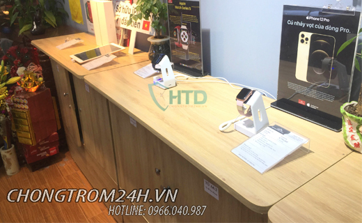 Chống trộm điện thoại trưng bày